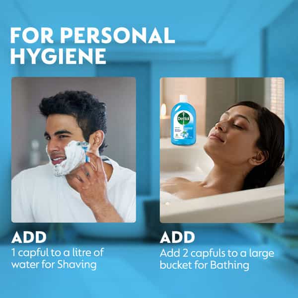 Dettol Liquid Disinfectant - Personal Hygiene Surface Disinfectant Floor Cleaner Menthol Cool 550Ml