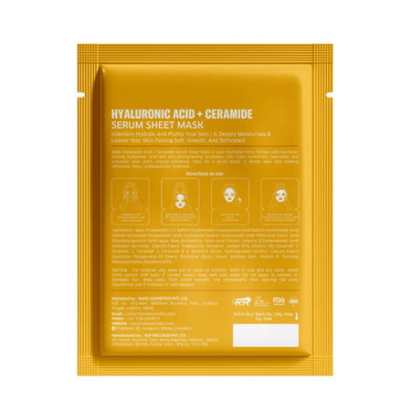Bake 2% Hyaluronic Acid + Ceramide Sheet Mask For Dry Skin