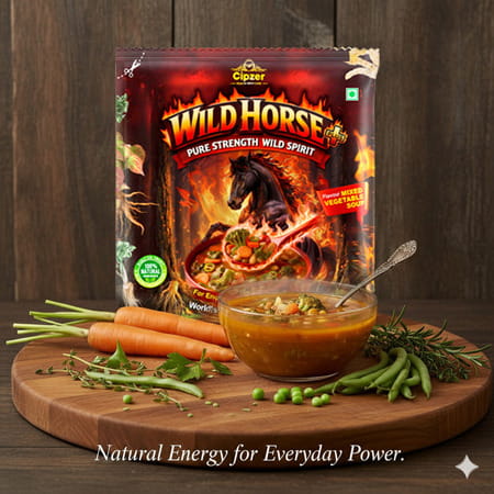 Cipzer Wild Horse Plus Mixed Vegetable Men Wellness Soup For Energy Stamina & Confidence 10 Gm