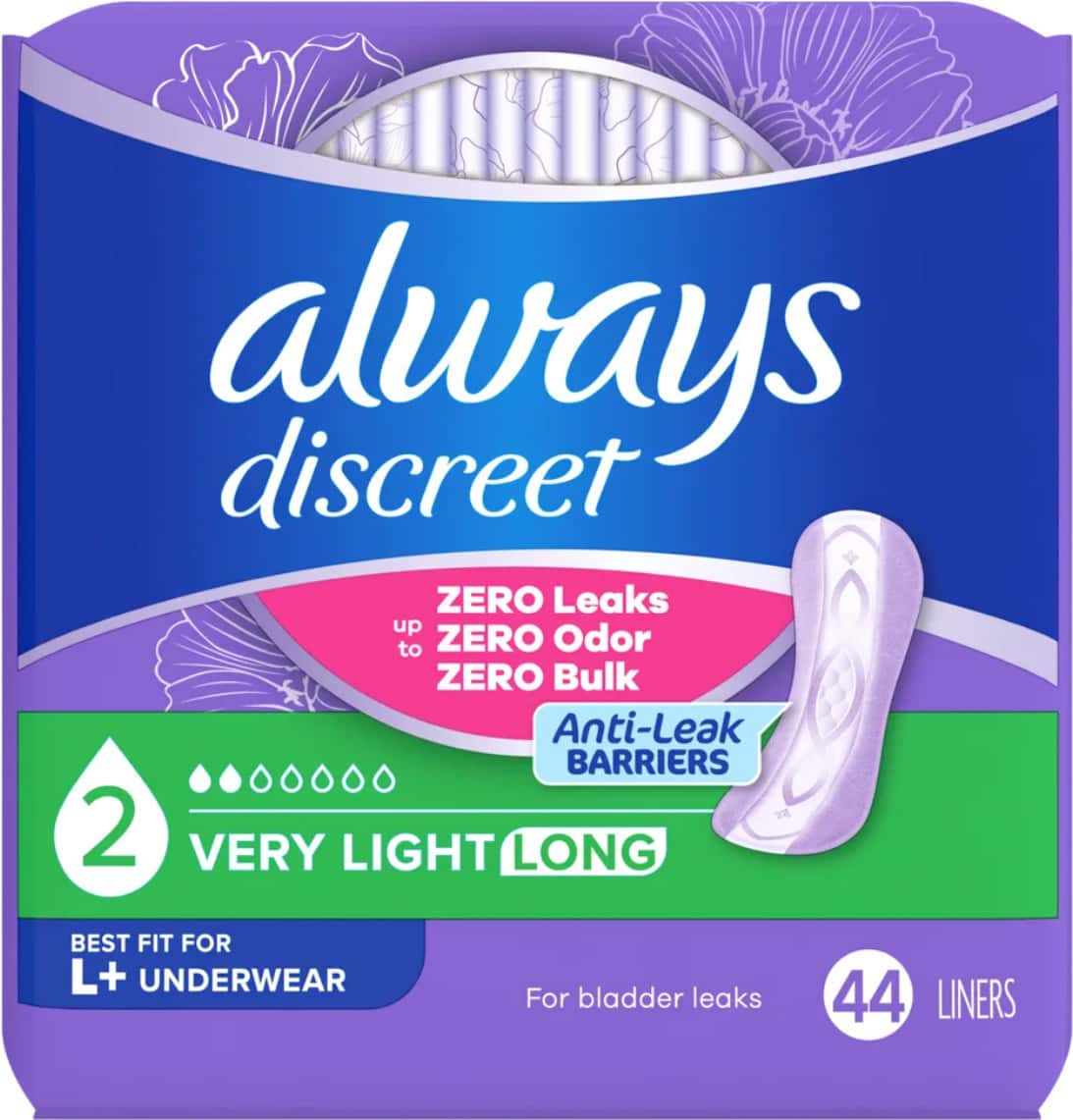 Always Thin Dailies Wrapped Liners| Unscented| 162 Count