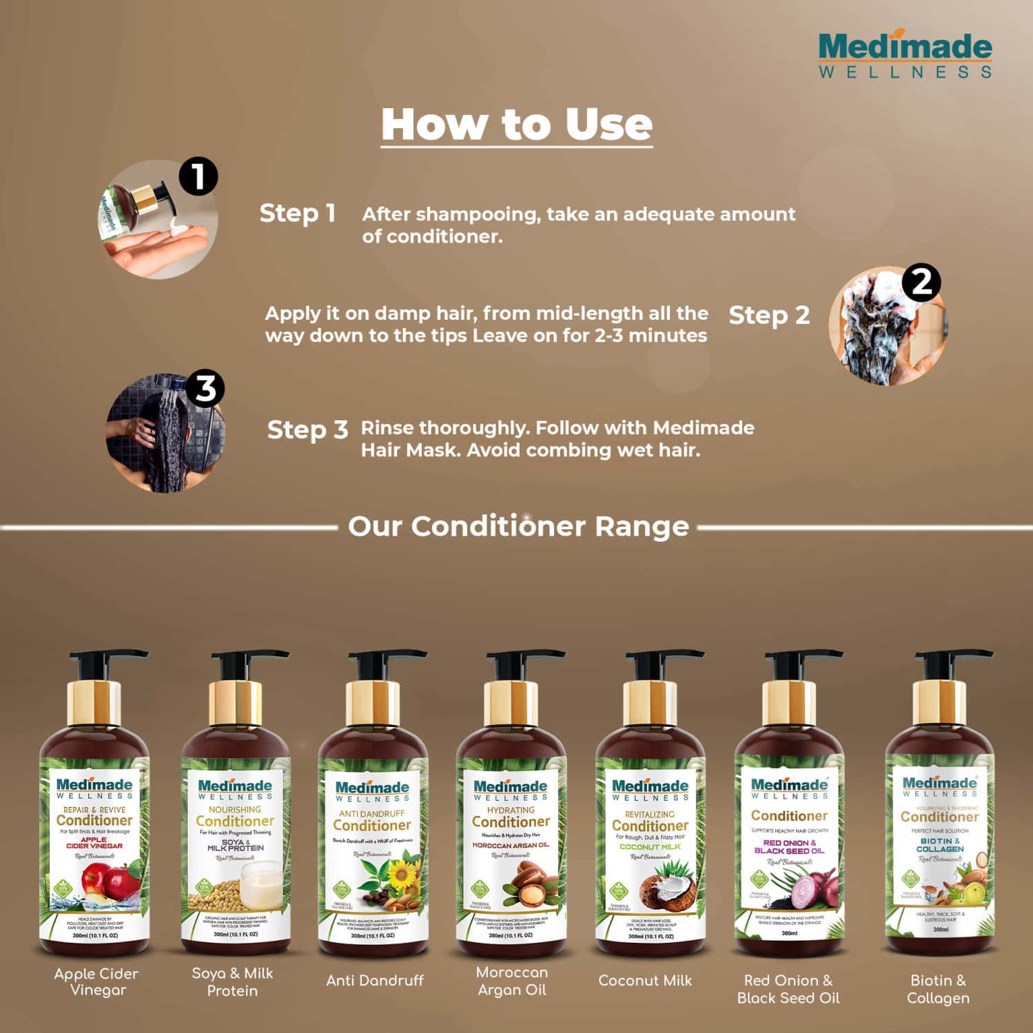Buy MEDIMADE VOLUMIZING AND THICKENING HAIR CONDITIONER WITH BIOTIN