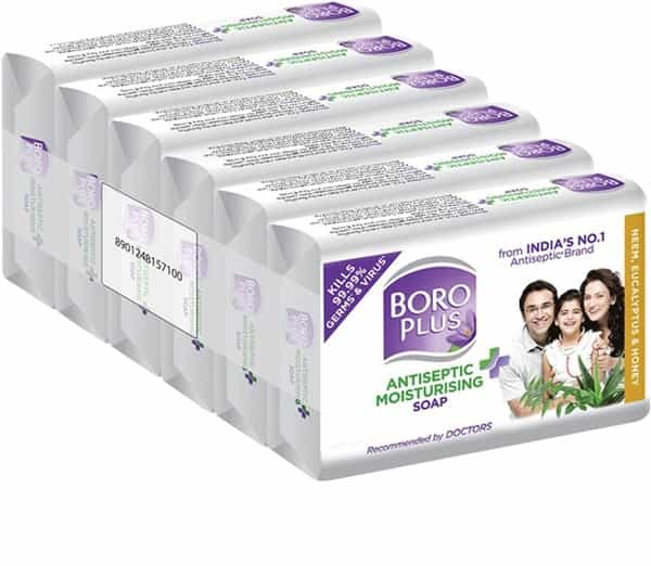 Boroplus Antiseptic Moisturising Soap - Neem | Eucalyptus & Honey - Pack Of 6