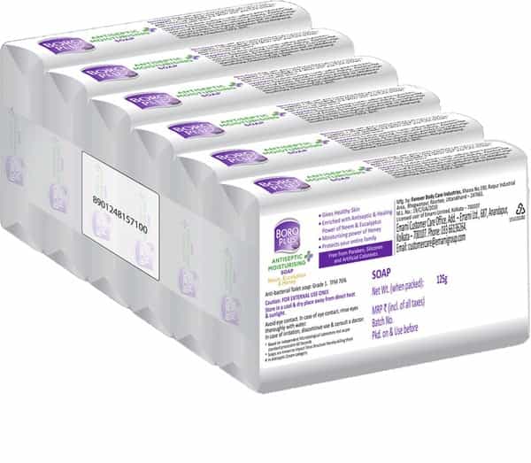 Boroplus Antiseptic Moisturising Soap - Neem | Eucalyptus & Honey - Pack Of 6