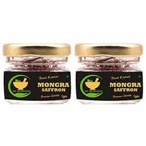 Fij Ayurveda Natural & Finest Grade A++ Mongra Saffron Thread Kesar - 2gm (combo Pack)
