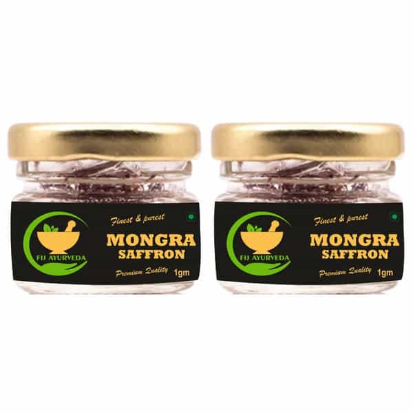 Fij Ayurveda Natural & Finest Grade A++ Mongra Saffron Thread Kesar - 2Gm (Combo Pack)