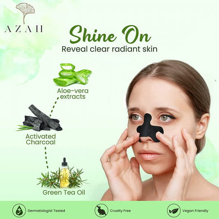 Azah Ultra Deep Cleansing Nose Strips For Blackhead Removal - 10 Strips