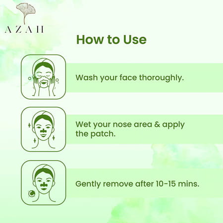 Azah Ultra Deep Cleansing Nose Strips For Blackhead Removal - 10 Strips