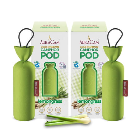Auracam Gold Standard Camphor Pod Cone (Lemongrass) - Set Of 2