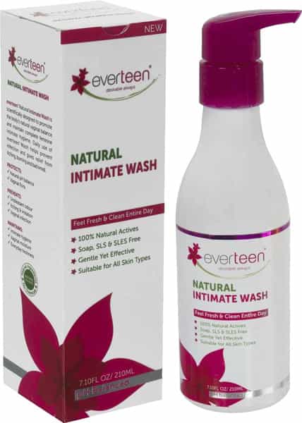 Everteen Natural Intimate Wash For Feminine Hygiene In Women 1 Pack- 210Ml