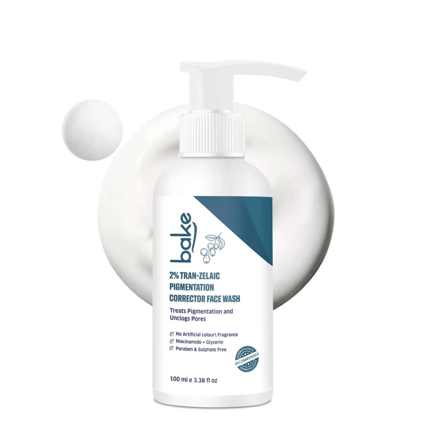 Bake 2% Tran-zelaic Pigmentation Corrector Milky Face Wash (100ml)