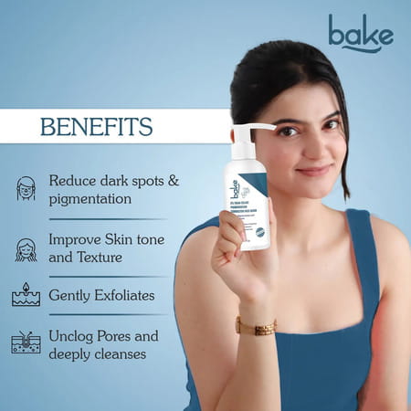 Bake 2% Tran-Zelaic Pigmentation Corrector Milky Face Wash (100Ml)