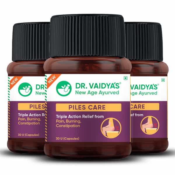 Dr. Vaidya's Piles Care-30 Capsules - Pack Of 3