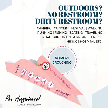 Mildcares 10 Funnels Disposable Female Urination Device For Women