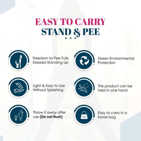 Mildcares 10 Funnels Disposable Female Urination Device For Women