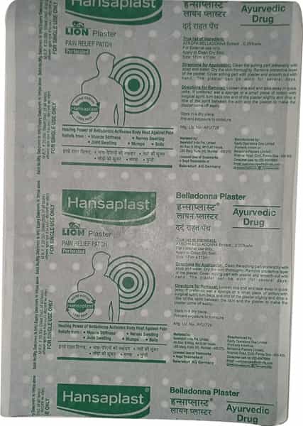 Belladonna Plaster 1