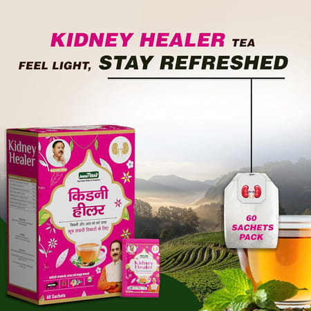 Jeena Sikho Kidney Healer Ayurvedic Tea | Natural Herbal Tea Kidney Support | 60 Sachets