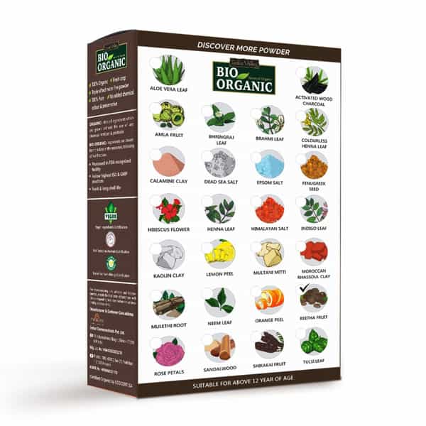 Indus Valley 100% Organic Reetha Powder For Hair & Scalp Treatment - 100G