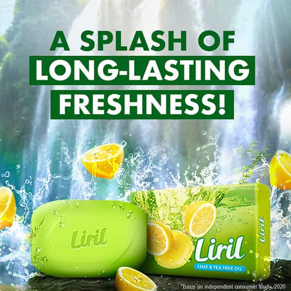 Liril Lime & Tea Tree Oil Soap 125 G (Pack Of 6)