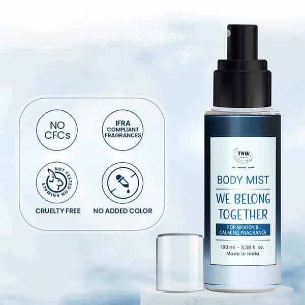 Tnw The Natural Wash We Belong Together Body Mist Woody & Calming Notes Unisex Fragrance