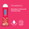 Durex Air Condoms For Men-10Count With Durex Strawberry Flavoured Lubricant Gel-50Ml