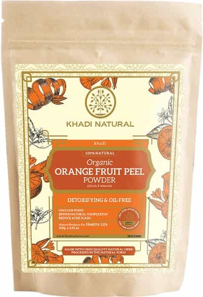 Khadi Natural Orange Fruit Peel Organic Powder 100 Gm