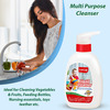 Luvlap Liquid Cleanser Anti-Bacterial Food Grade For Baby Bottles Accessories And Vegetables 500Ml