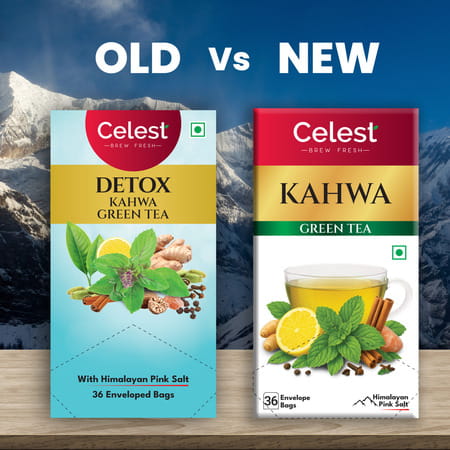 Celest Kahwa Green Tea | 36 Tea Bags
