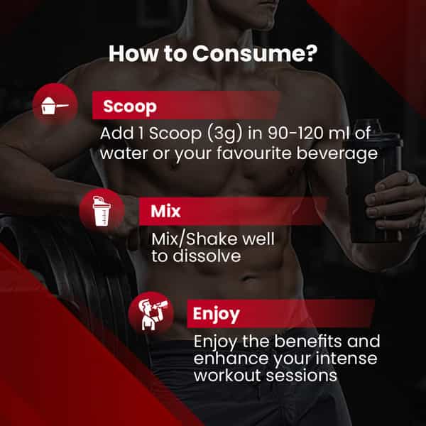 Fitness Universe Micronized Creatine Monohydrate Powder | 250G | 84 Servings | Unflavoured