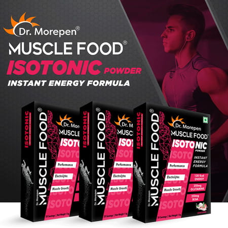 Dr. Morepen Muscle Food Isotonic Powder For Instant Energy And Hydration Litchi Flavour - 1kg