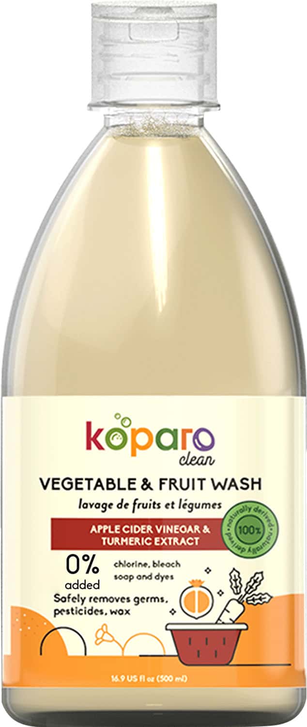 Koparo Fruits & Veggie Wash With Turmeric & Apple Cider Vinegar - 100% Natural & Safe (500 Ml)