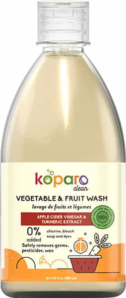 Koparo Fruits & Veggie Wash With Turmeric & Apple Cider Vinegar - 100% Natural & Safe (500 Ml)