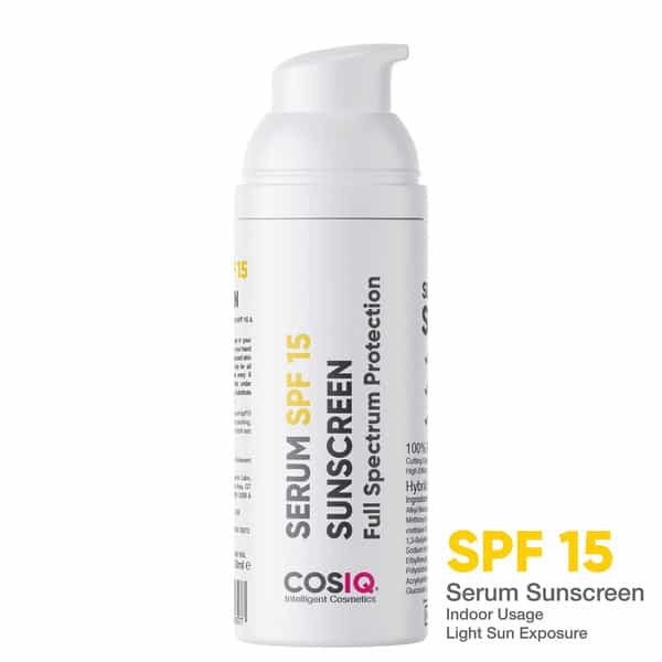 Cos-Iq Indoor Sunscreen Serum Spf 15 Pa++++ Broad Spectrum 30Ml Uva Uvb And Ir Protection
