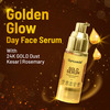 Gynoveda 24K Gold Face Serum For Skin Brightening With Kesar & Rosemary. Facial Like Glow. 60Ml