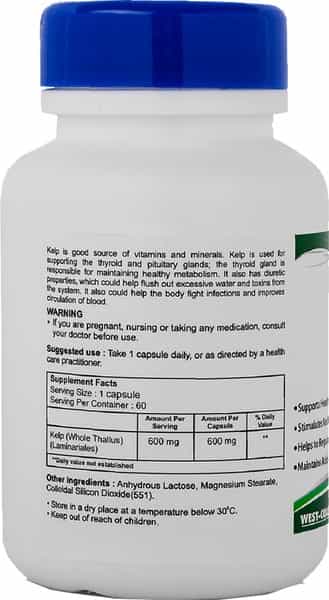 Healthvit Kelp 600 Mg - 60 Capsules