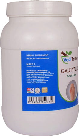 Ved Tattva Gautyplus 900 Tablets | Natural Supplement For Gaut Care Uric Acid Support (Pack Of 4)