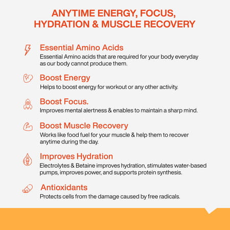 Myfitfuel Anytime Eaa Energy (200g | Mango) (Essential Amino Acid) Hydration | Repair & Recovery
