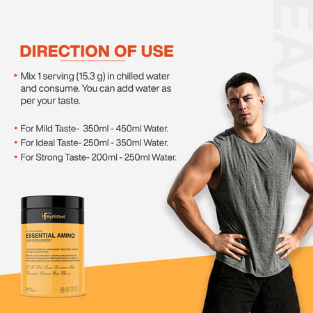 Myfitfuel Anytime Eaa Energy (200g | Mango) (Essential Amino Acid) Hydration | Repair & Recovery