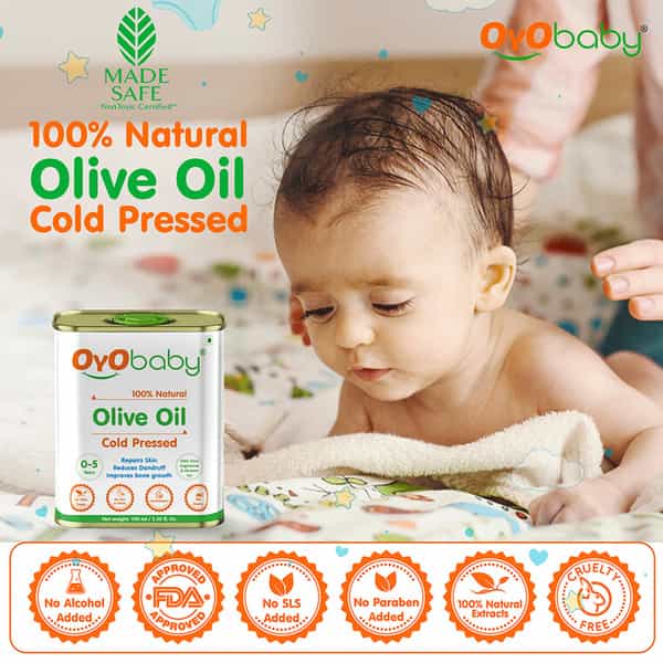 Oyo Baby Extra Virgin Olive Oil For Baby Massage 100Ml