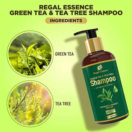 Regal Essence Green Tea & Tea Tree Shampoo For Hair Revitalizing 300 Ml