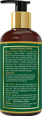 Regal Essence Green Tea & Tea Tree Shampoo For Hair Revitalizing 300 Ml