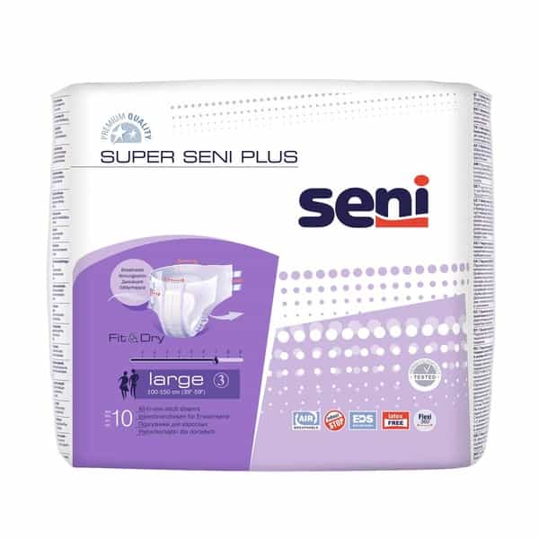 Super Seni Breathable Adult L Diapers 10