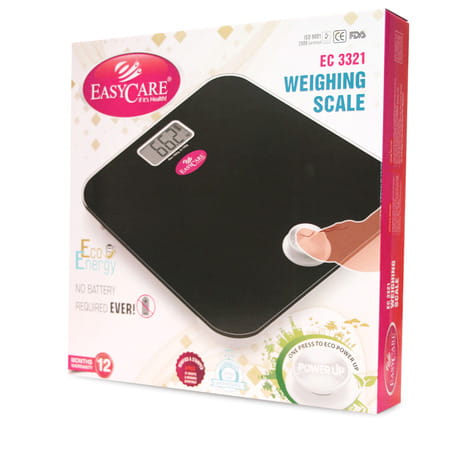 Easycare (German Tech.) Battery Free Weighing Scale (Capacity 180kgs)-Ec3321