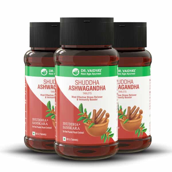 Dr. Vaidya's Shuddha Ashwagandha Tablet 60S P3