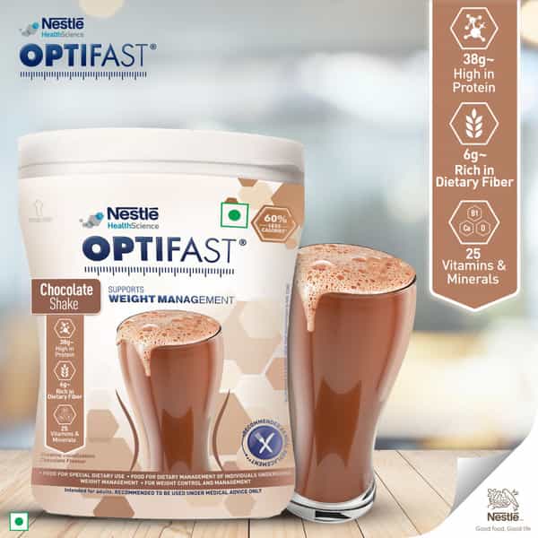 Nestle Optifast Supports Weight Management Chocolate Shake Jar 400 Gm