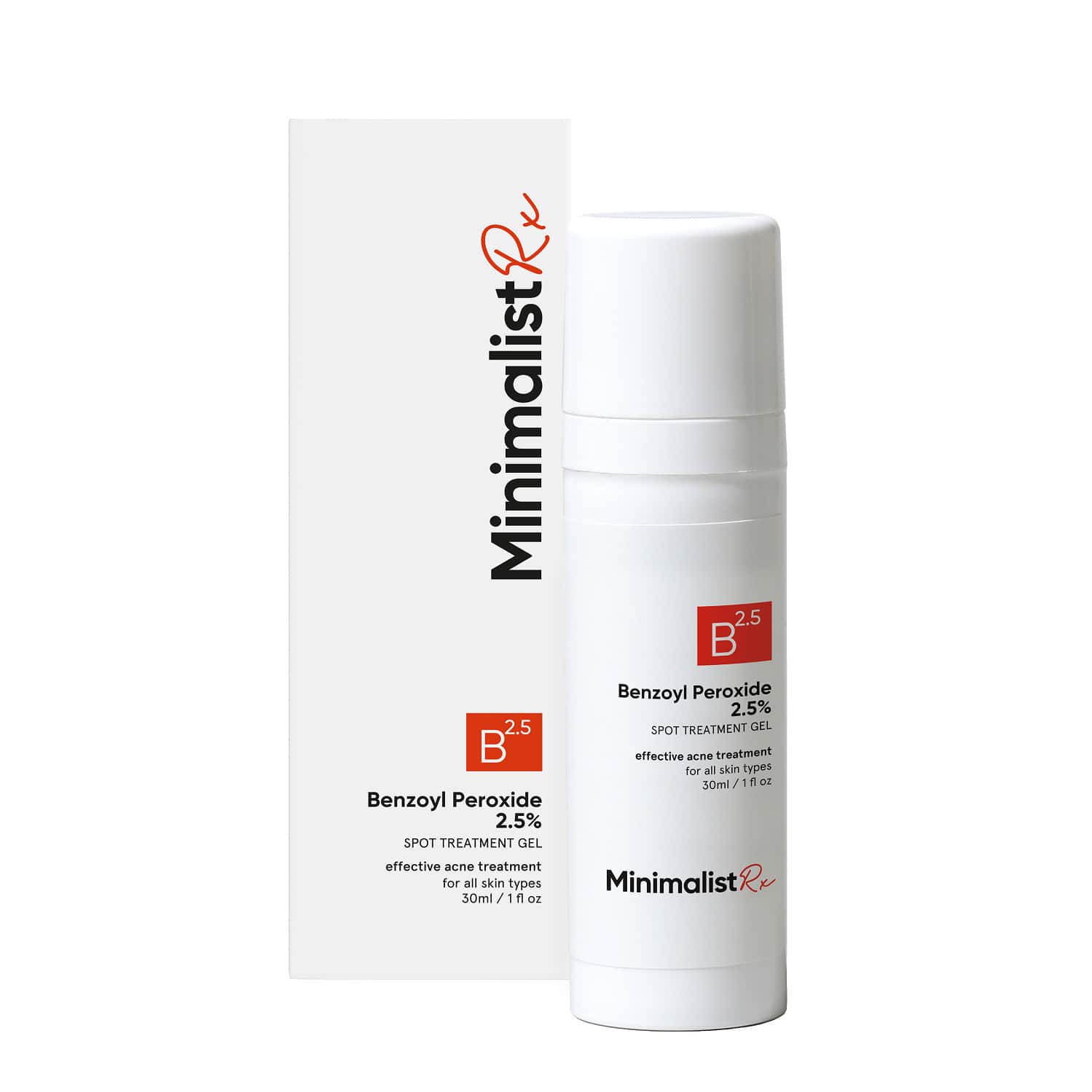 Minimalist Rx Benzoyl Peroxide 2.5% Spot 30ml