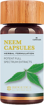 Biogetica Neem Blood Purifying Anti-inflammatory Detox (80 Capsules)