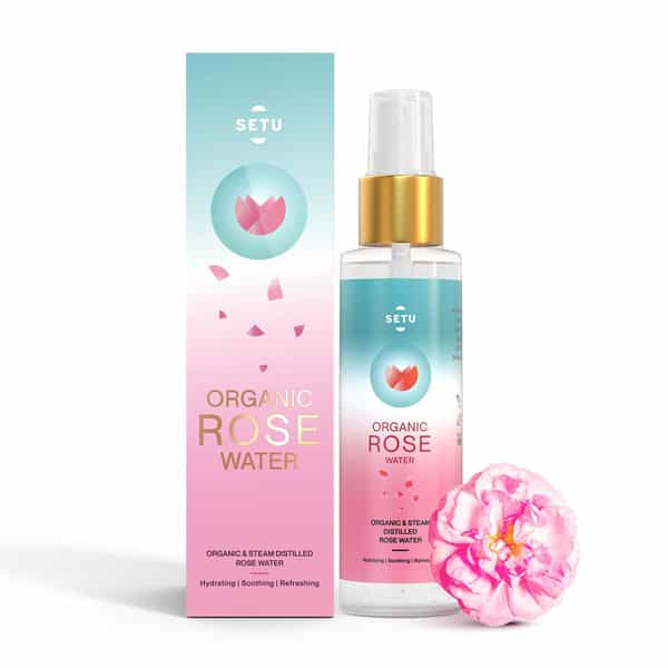 Setu Organic Rose Water Combo Packs 2 | Rose Water Hydrating & Sleep: Restore | Melatonin 5Mg Strips