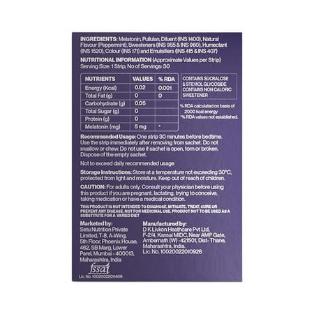 Setu Organic Rose Water Combo Packs 2 | Rose Water Hydrating & Sleep: Restore | Melatonin 5mg Strips