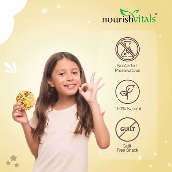 Nourishvitals Cocount Cookies + Multigrain Cookies Heavenly Bites Source Of Protein 120G Each