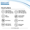 Quarant 3 Ply White Surgical Face Mask With Adjustable Nose Pin Uv Sterilized - Pack Of 100
